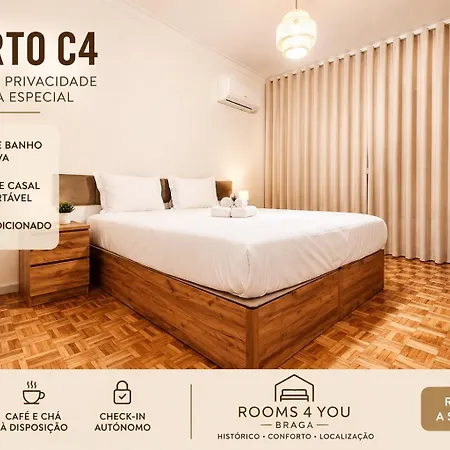 Πανσιόν Rooms4you 3 In Historic Center Of Μπράγκα